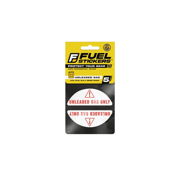 Fuel Stickers Unleaded Sticker, Gas Cap Label for Fleet Vehicles: Car, SUV, Van, Rentals, Hvy-Dty, 5PK Z-GCUGOx5 - main